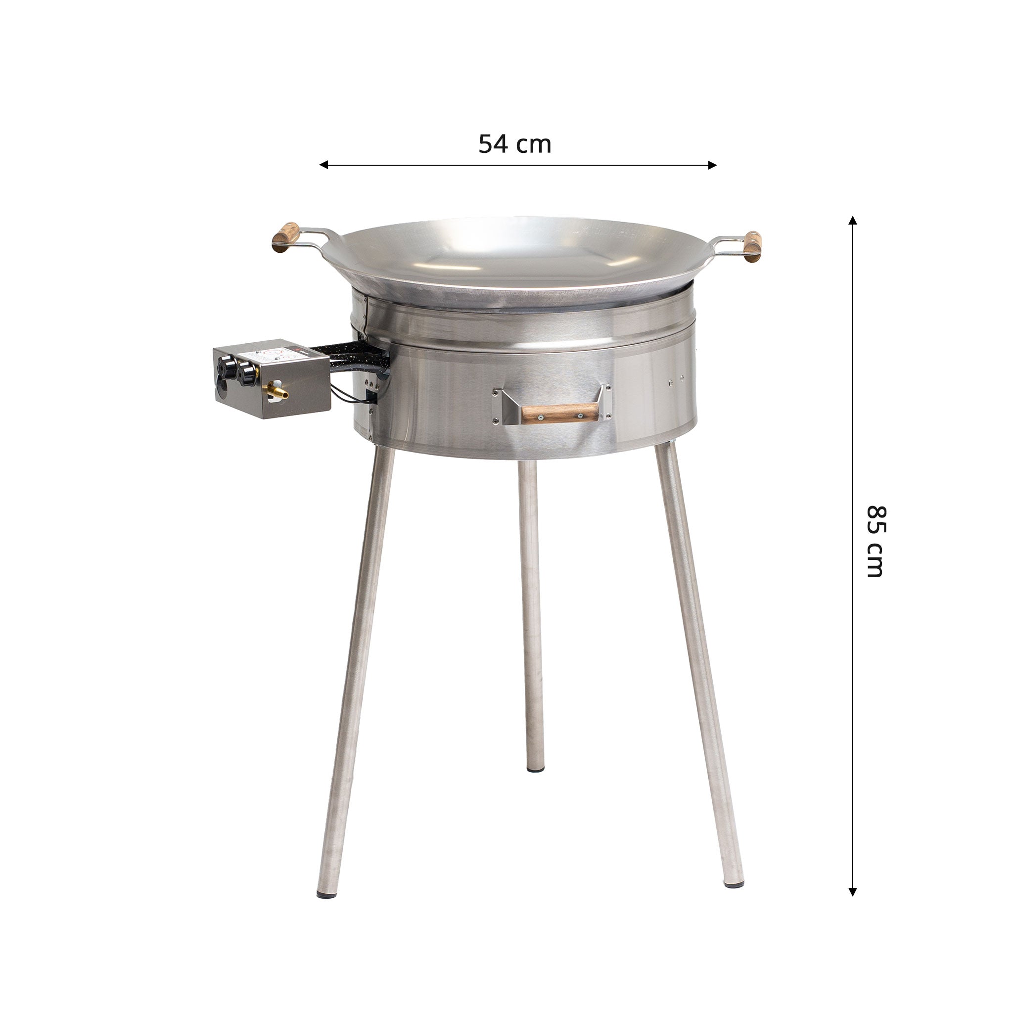 GrillSymbol Cataplana Set PRO-545 inox CAT
(gas burner, windshield, legs, pan + lid)