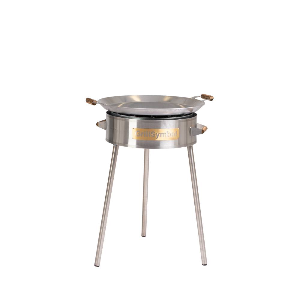 GrillSymbol Paella Cooking Set PRO-580 inox, ø 58 cm
(pan ø 58 cm, gas burner ø 40 cm)