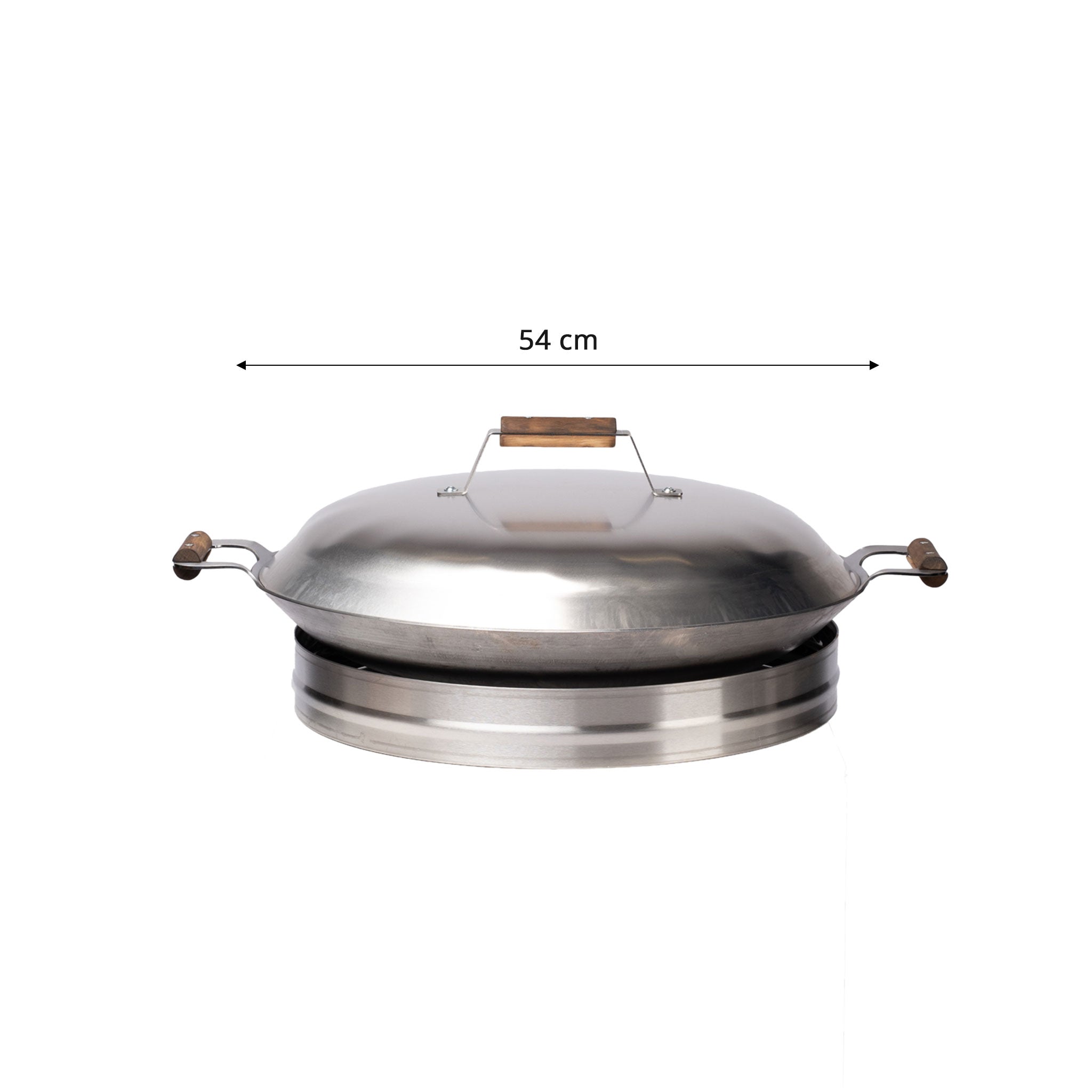 GrillSymbol Cataplana pan+adapter WS-545 inox CAT
(Cataplana pan + adapter + lid. Suits for PRO-545 and 545 inox models)